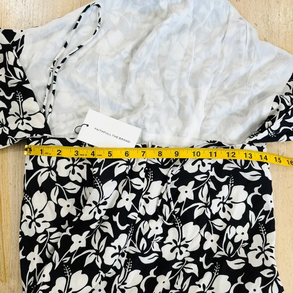 Faithfull the Brand floral Halter tie back mini dress - Image 9