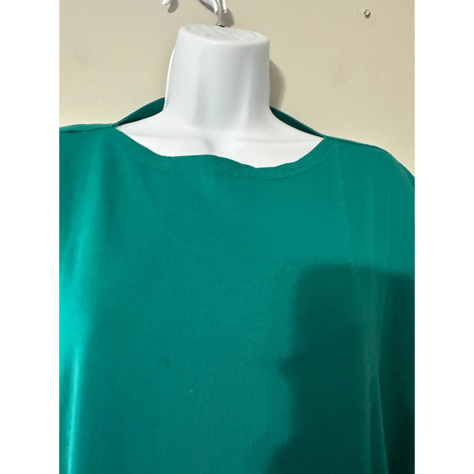 SUNBELT Sportswear Teal Green Oversized Dolman‎ Sleeve Caftan Dress Pockets OS Size undefined - Image 3