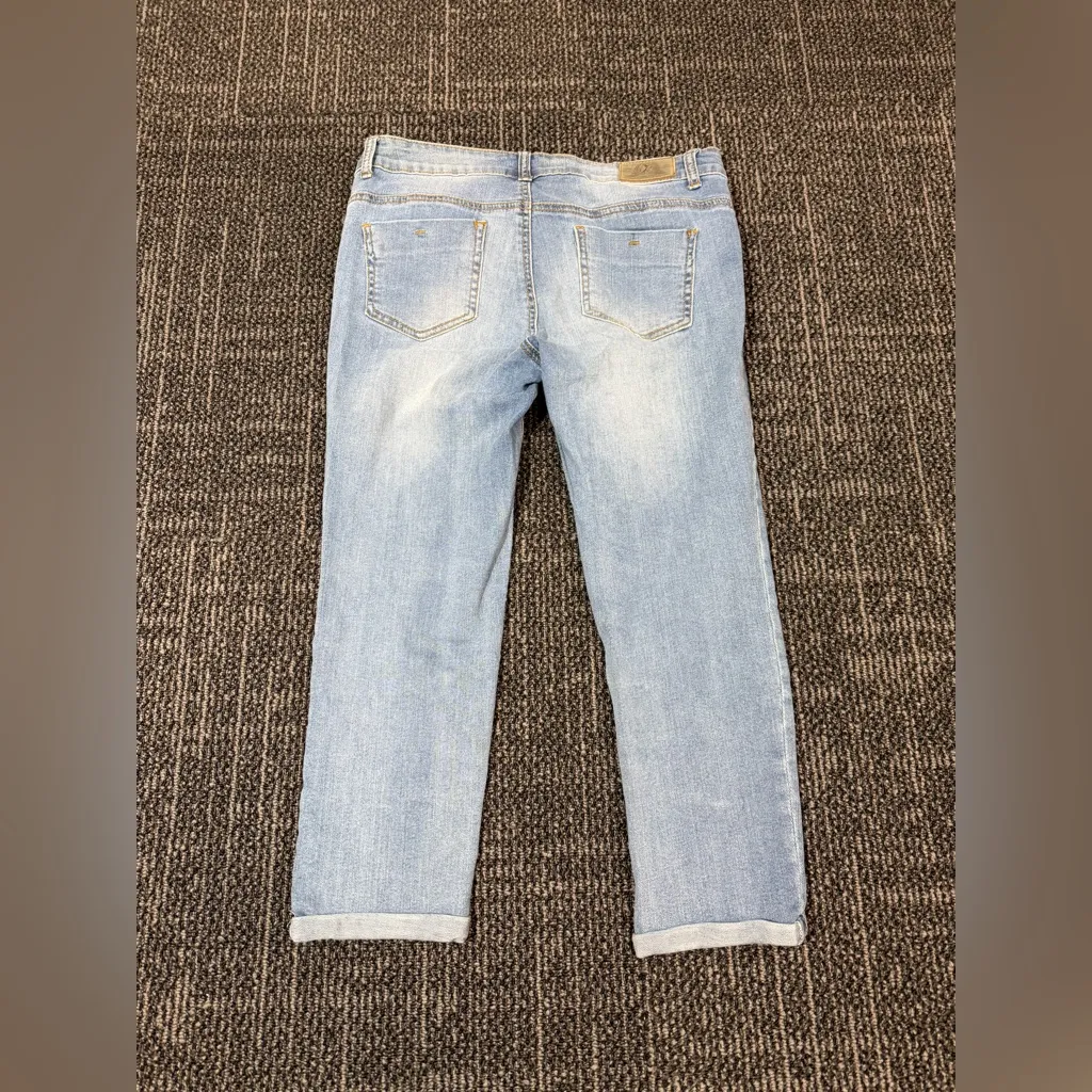 Buffalo David Bitton Women's Size 29 Blue Capri Pants Stretch - Image 4