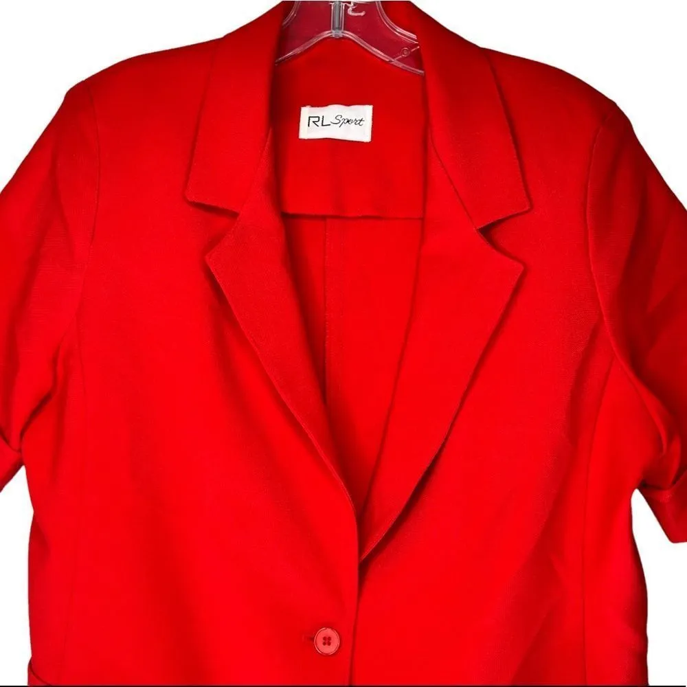 Vintage RL‎ Sport Blazer Red Size L - Image 2