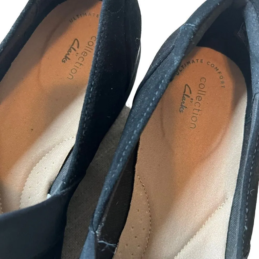 Clarks Sharon Tori Suede Wedge Slip On - Image 5