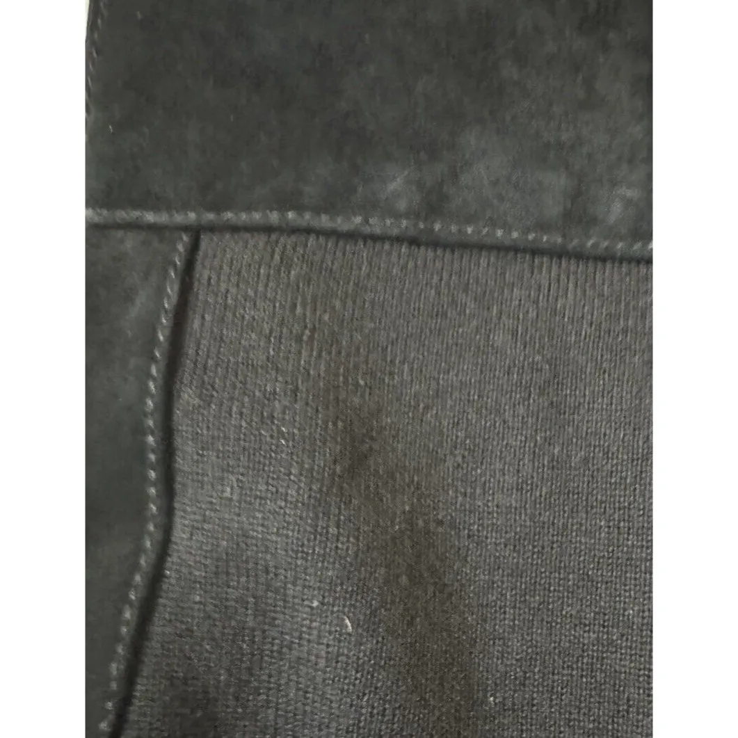 EUC VTG‎ Peter Nygard Leather Suede Knit Vest - size L Run Big Fit XL DEADSTOCK - Image 3