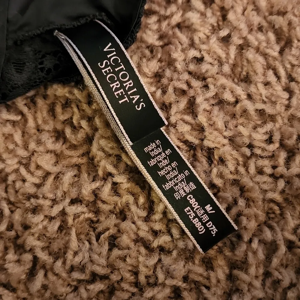 Victoria Secret lace bralette black strappy front medium - Image 3