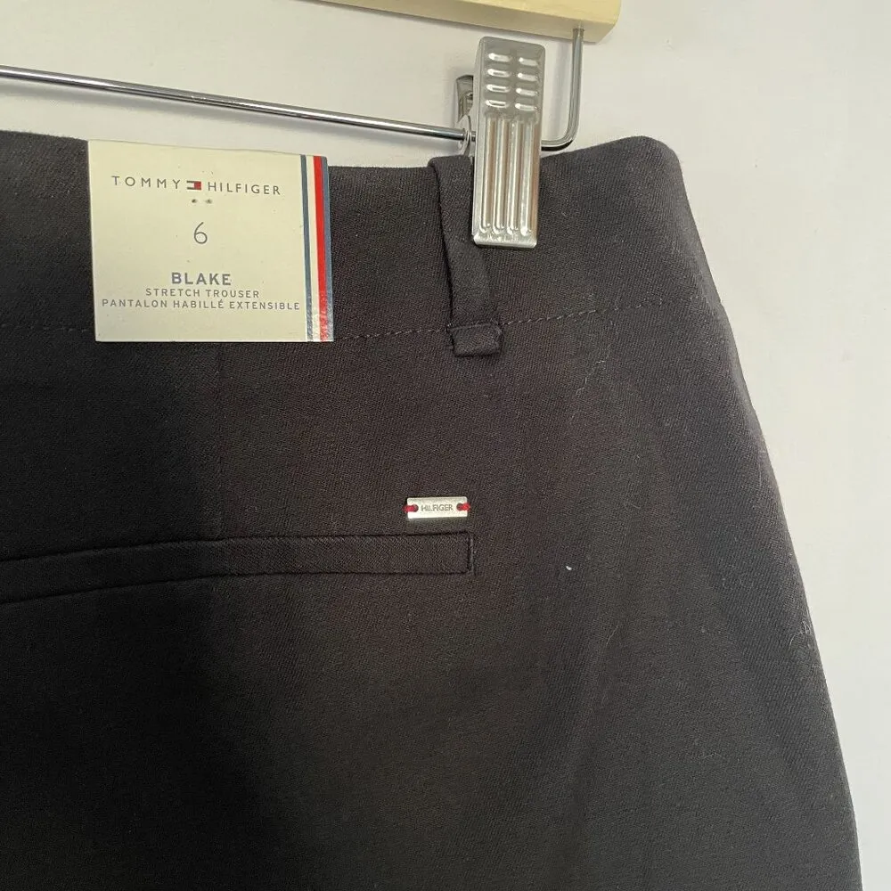 NWT Tommy Hilfiger Blake stretch trouser women's size 6 black business pants - Image 7