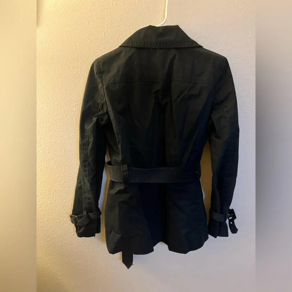 Women's J.Crew Black Belted Jacket size 4 - Image 3