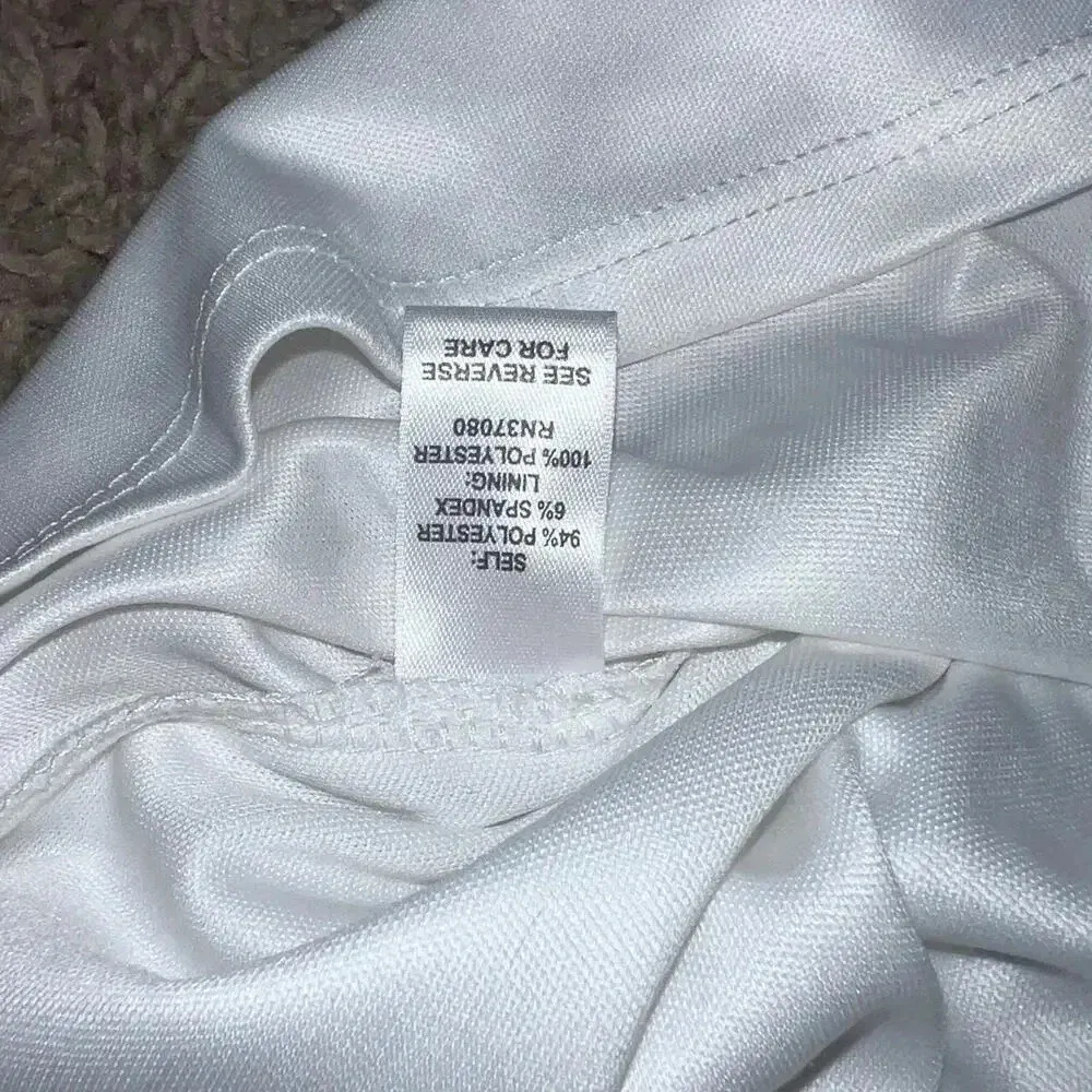 Women's Paisley Print Knee Length Dress Long Sleeve Keyhole Cutout S - Image 4