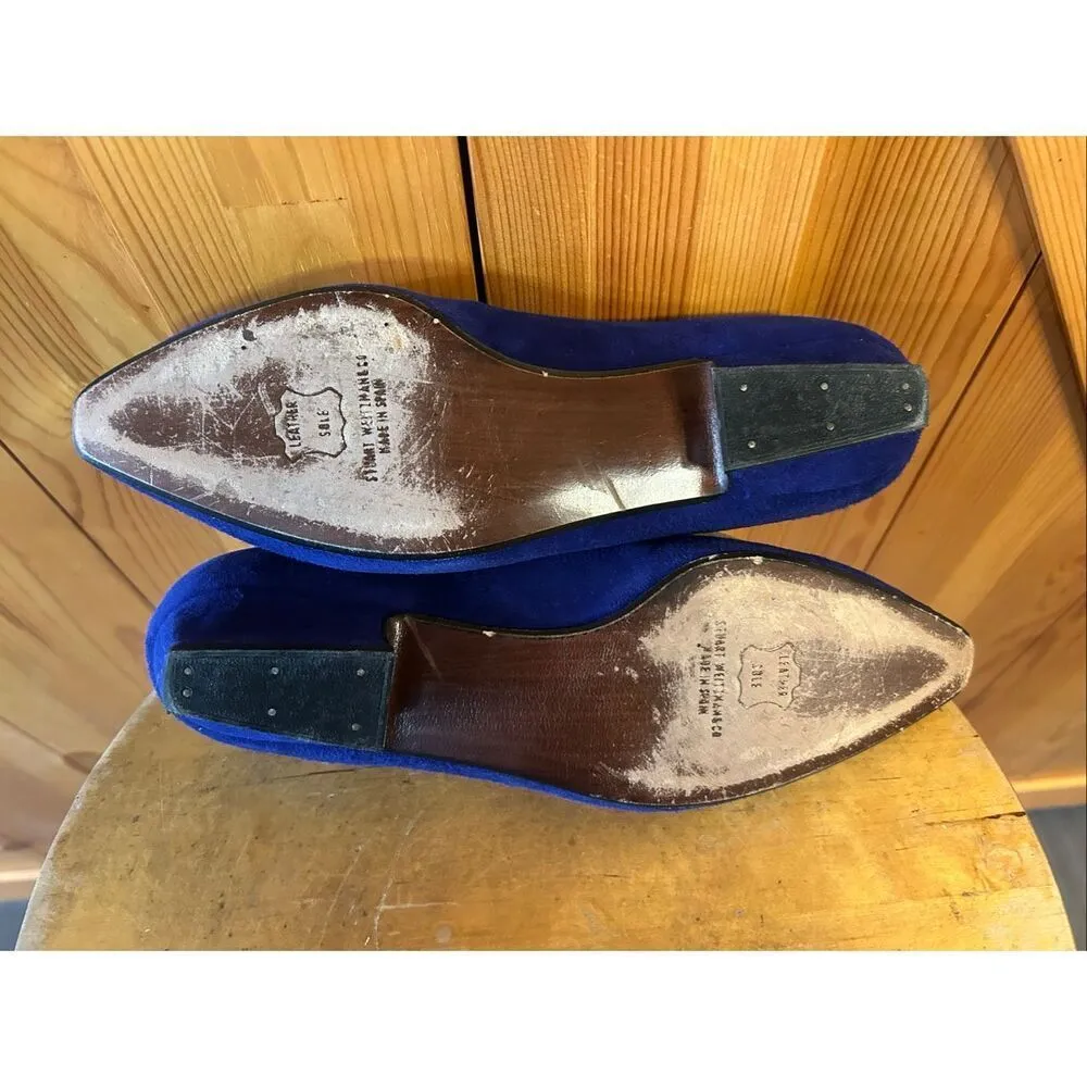 STUART WEITZMAN SUEDE PUMP ROYAL BLUE Size 8B - Image 7