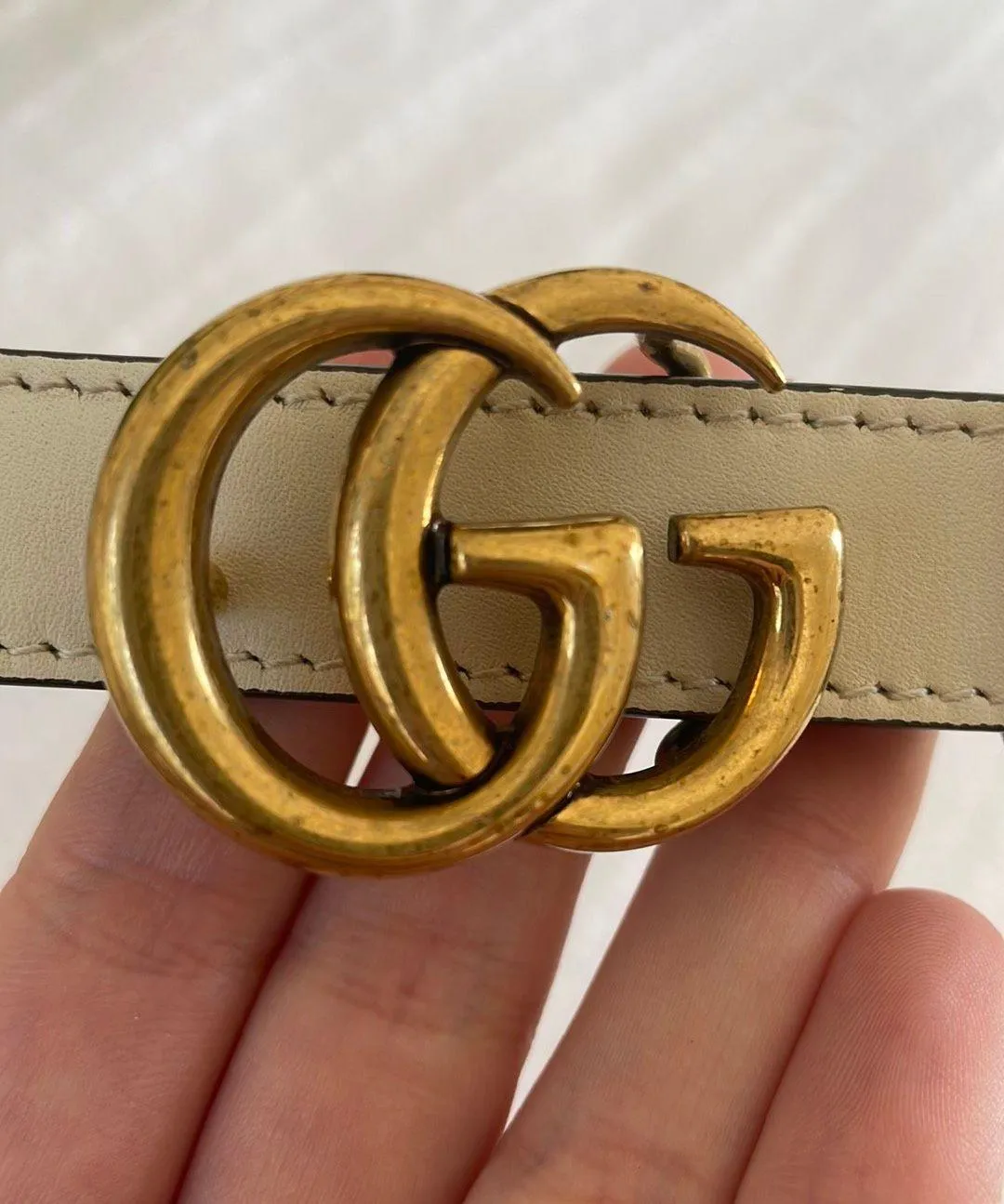 Gucci White Belt - Image 6