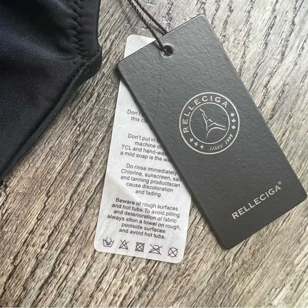 Relleciga 90s Trend One Piece Thong Swimsuit High Cut Low Back NWT MSRP$119 M - Image 6