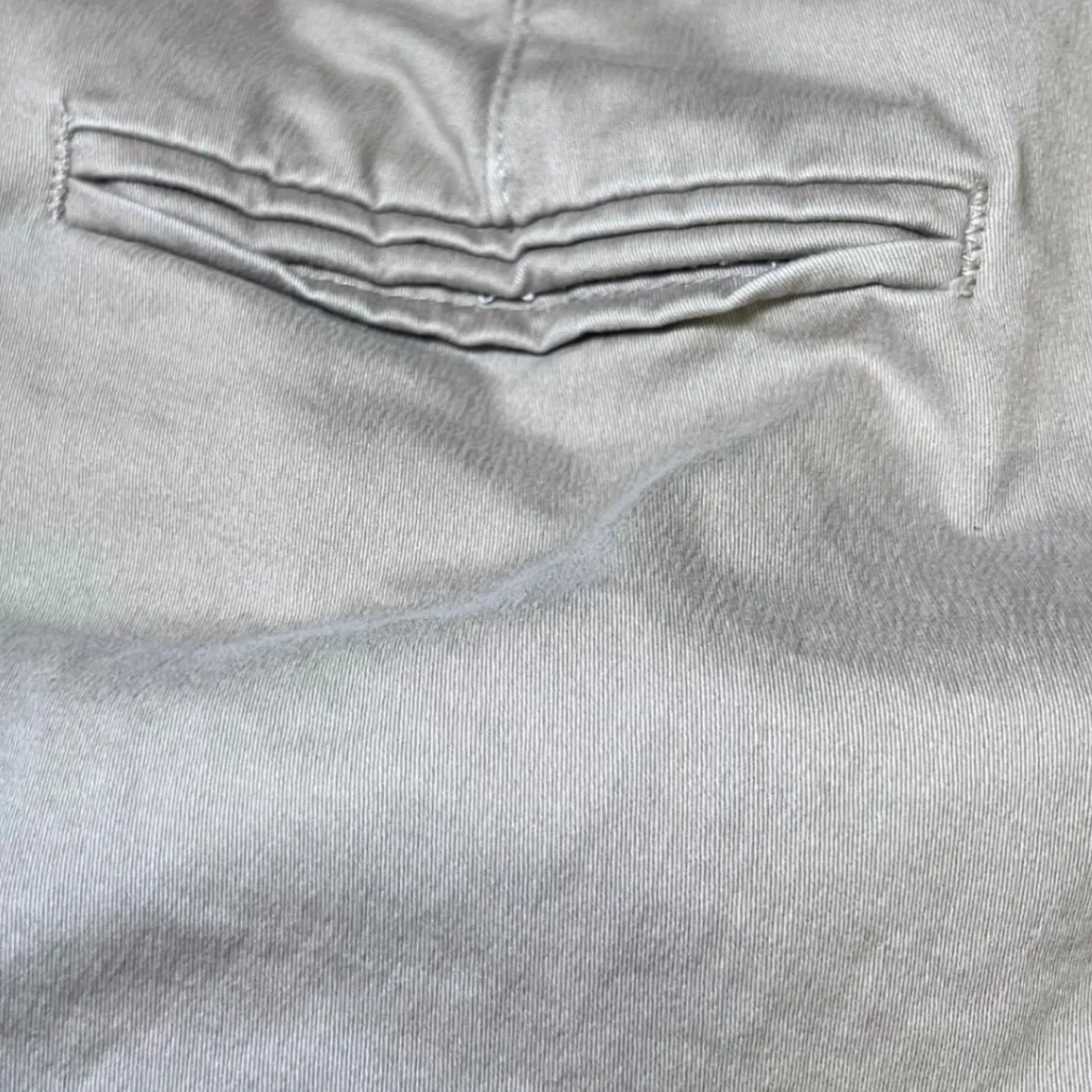 Lee Natural Straight Leg Chino Pants Womens 10 Petite Khaki Just Below The Waist - Image 6