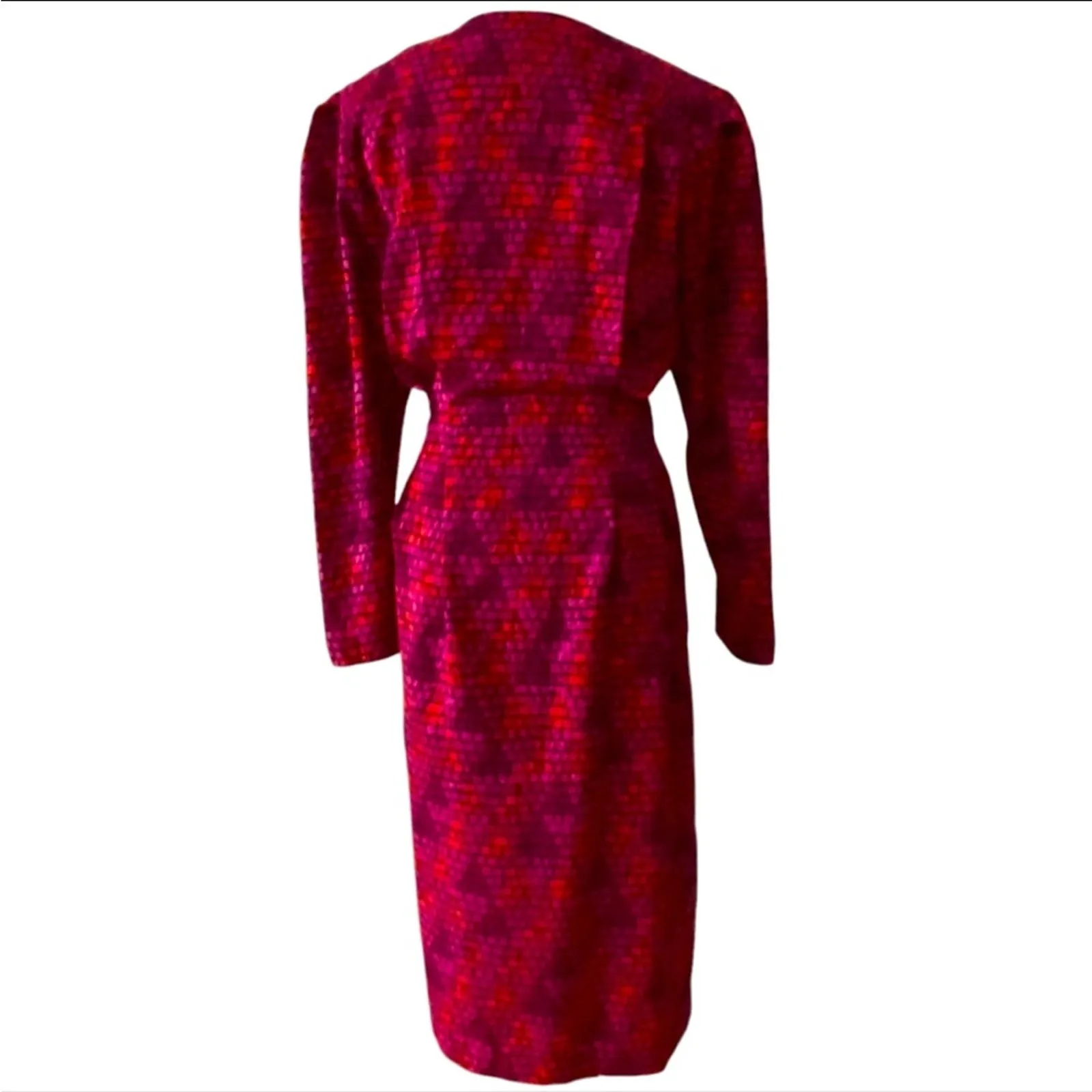 Vintage Dress 10 80s 40s Retro Dress Classic Secretary Papell Boutique Elegant Black - Image 8