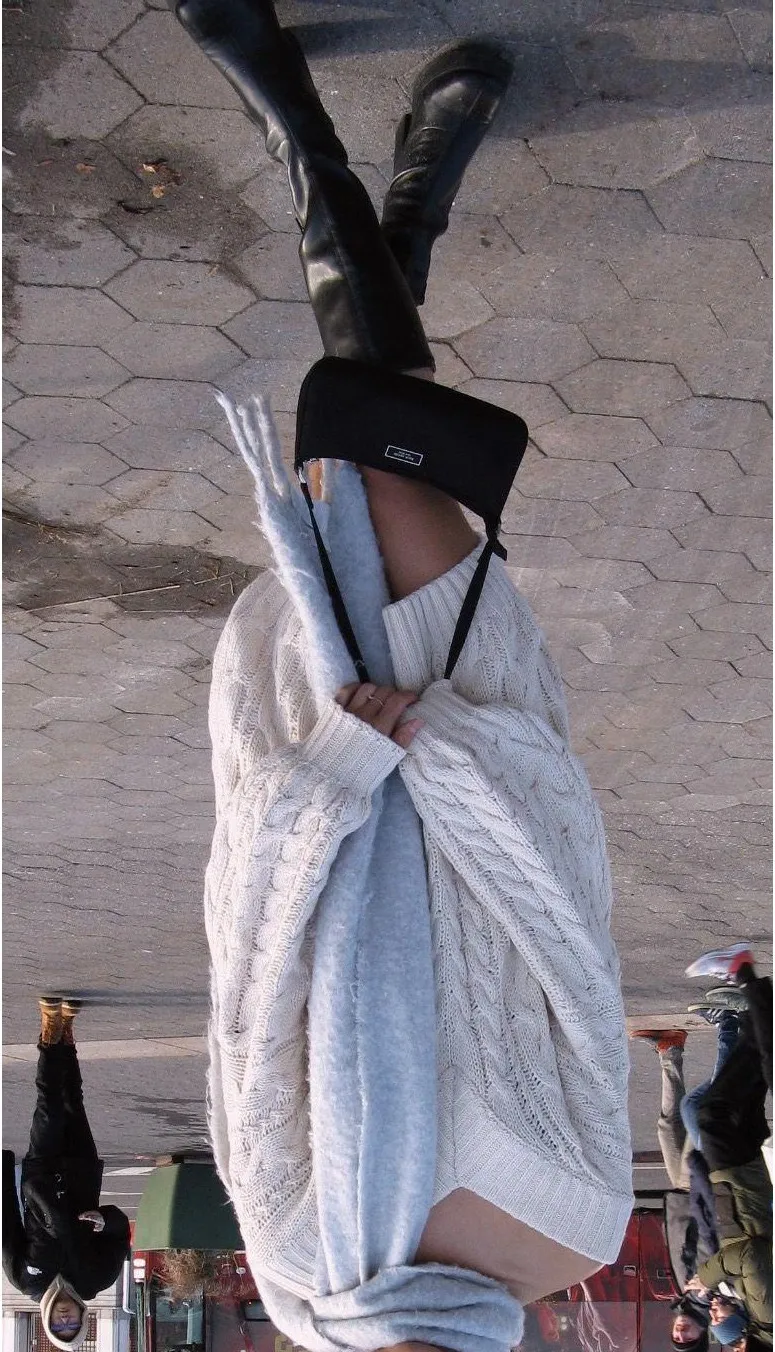 Dravi Mini Sweater Dress Oatmeal - Image 3