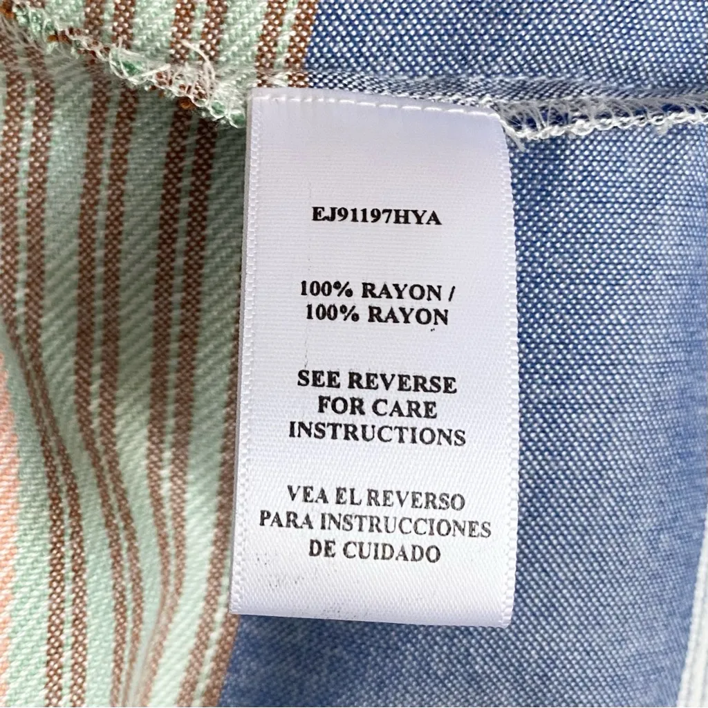 Altar’d State Fringe Open Front Cardigan X-small XS Coverup l Striped Oversized - Image 10