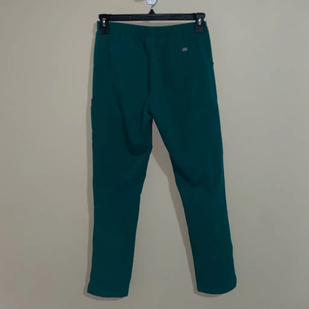 FIGS Women's Scrub Pants Size Small Dark Green Yola Skinny Straight - Image 2