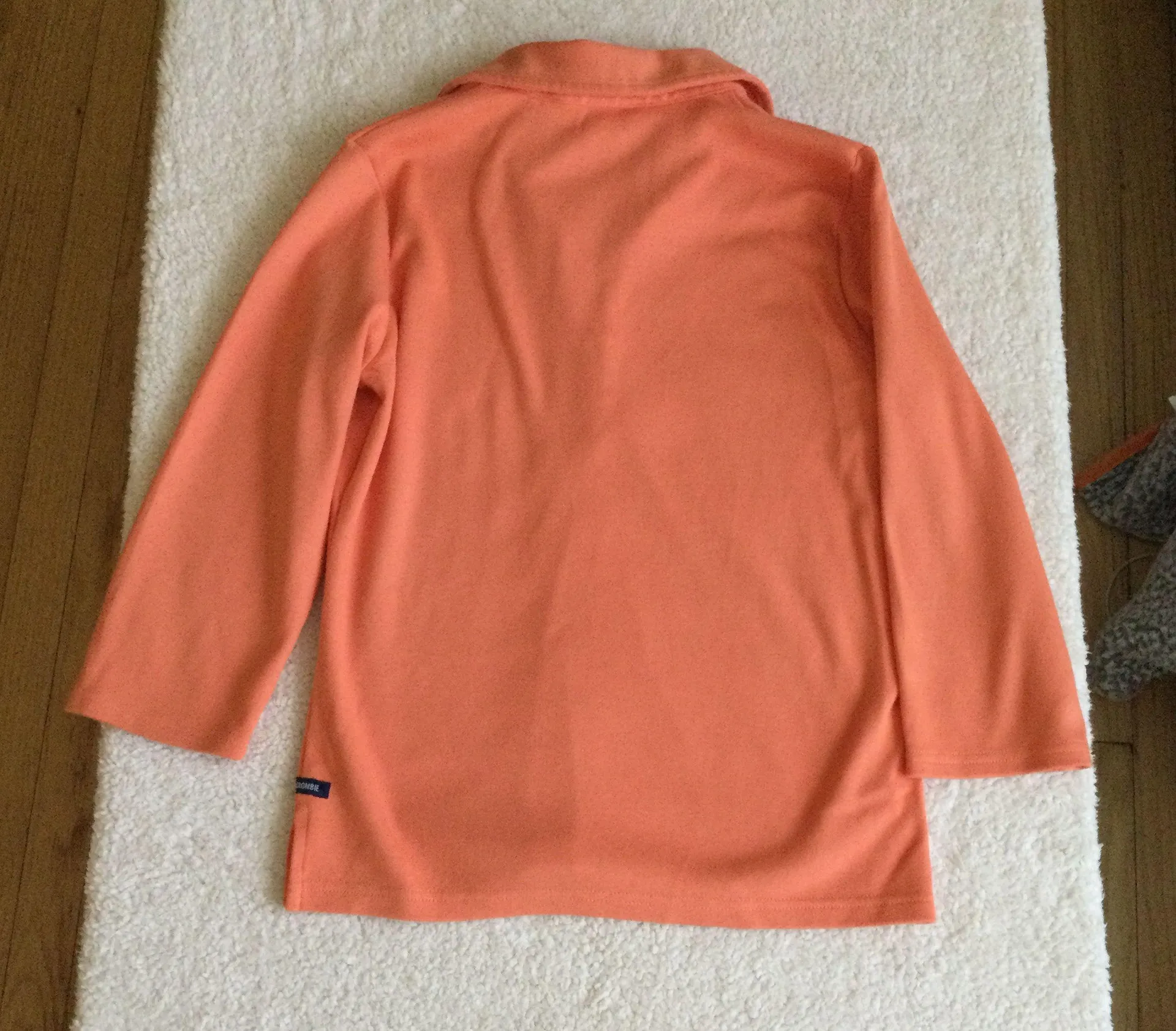 Vintage Polo Orange 3/4 Sleeve - Sz L - Image 4