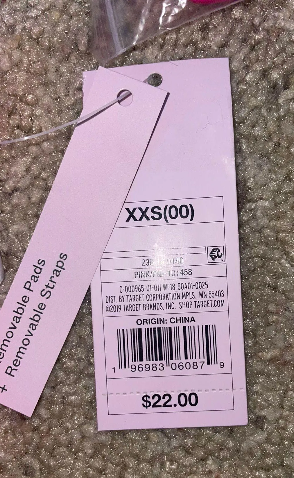 pink swimsuit top/crop top - Image 2