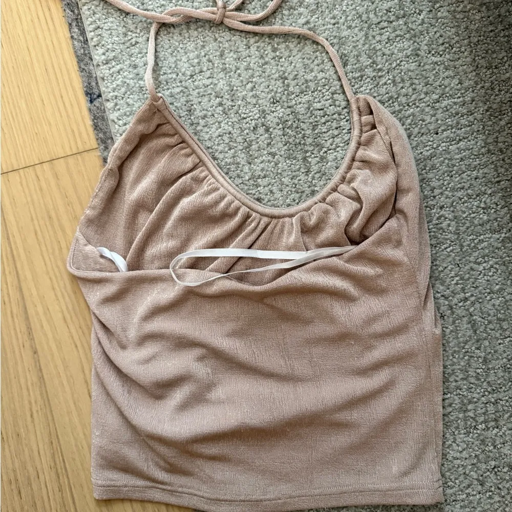 superdown  Beige Gathered Top - Image 4