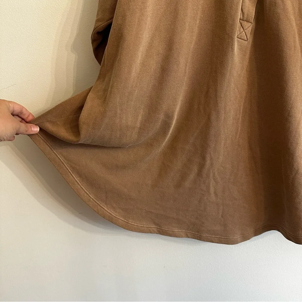 TORRID Cozy Fleece Henley Sweatshirt Women's size 2 (2X, 18-20), tobacco brown - Image 5