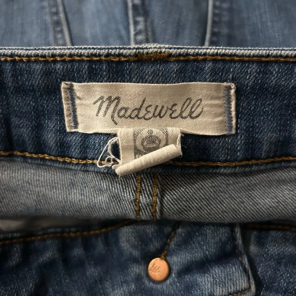 Madewell Curvy High Rise Skinny Crop Denim Blue Jeans Size 27 - Image 4