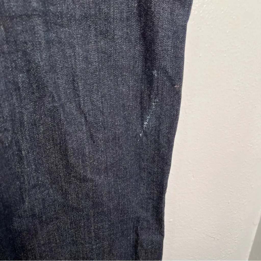 Vintage Talbots Trouser Jeans Dark Wash Wide Leg 12P - Image 4