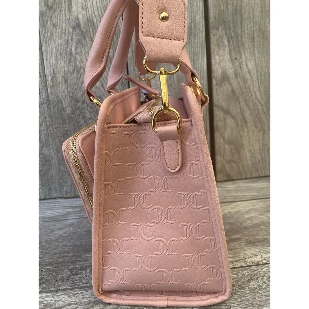 Juicy Couture Pink Handbag & Wallet Set | JC Logo & Rhinestones - Image 7
