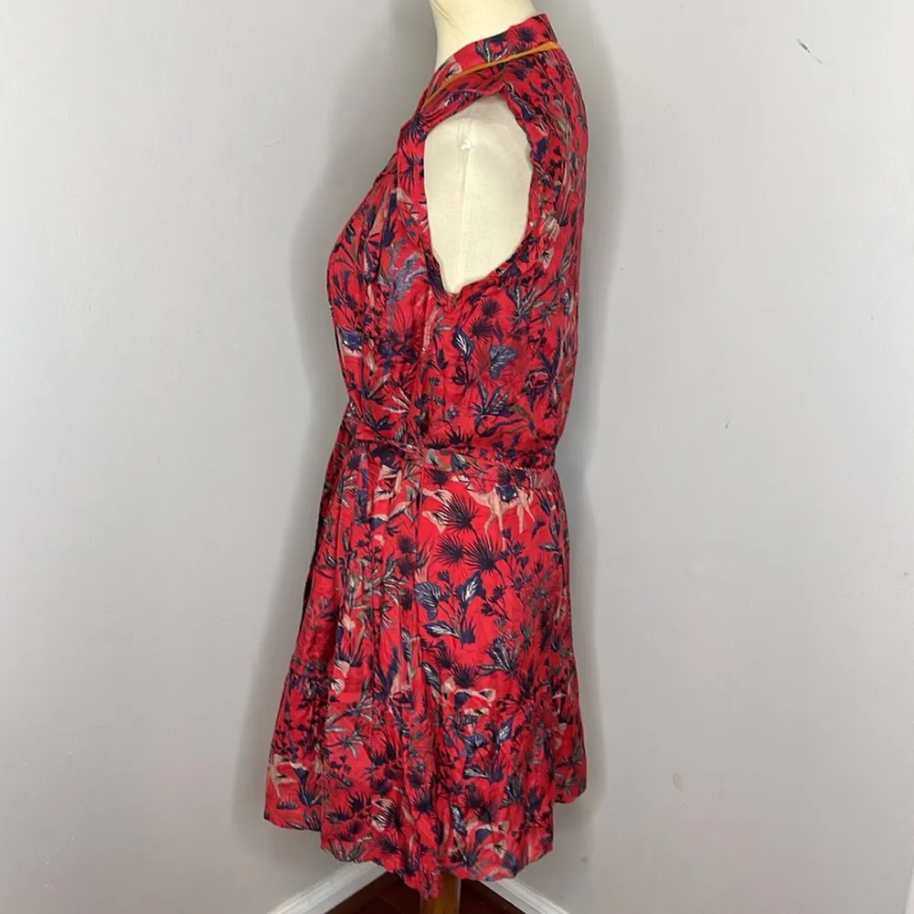 Chufy Layla Mini Dress in Kom‎ Brick Red - Image 3