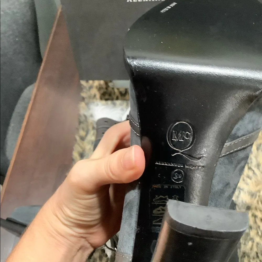 HOST PICK 🥳 🥳 MCQUEEN DOUBLE ZIP SHEEPSKIN BOOTS - Image 9