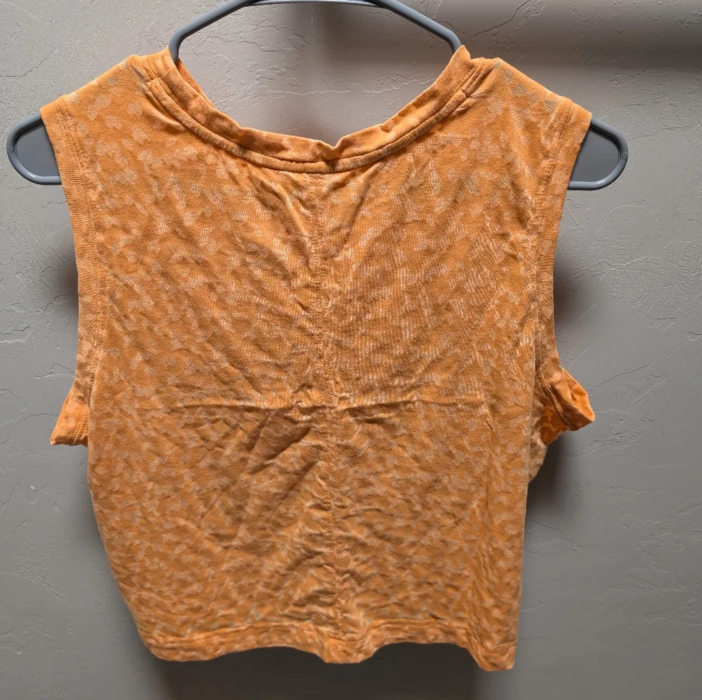 All In Motion Crop Tank Top Set of 2 XL Orange/Blue - Image 2