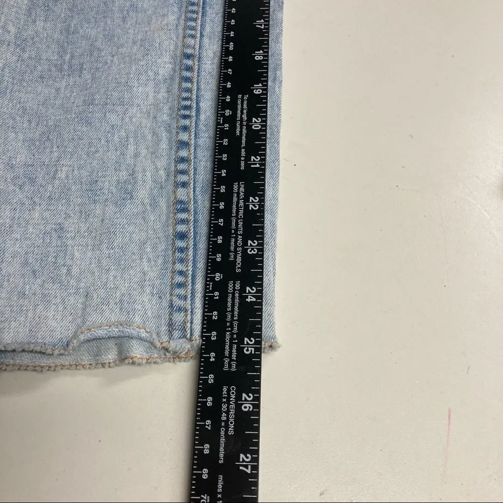 RSQ Seattle Skinny Tapered Jeans Sz 30 Blue serged hem 5 pockets with rivets - Image 5