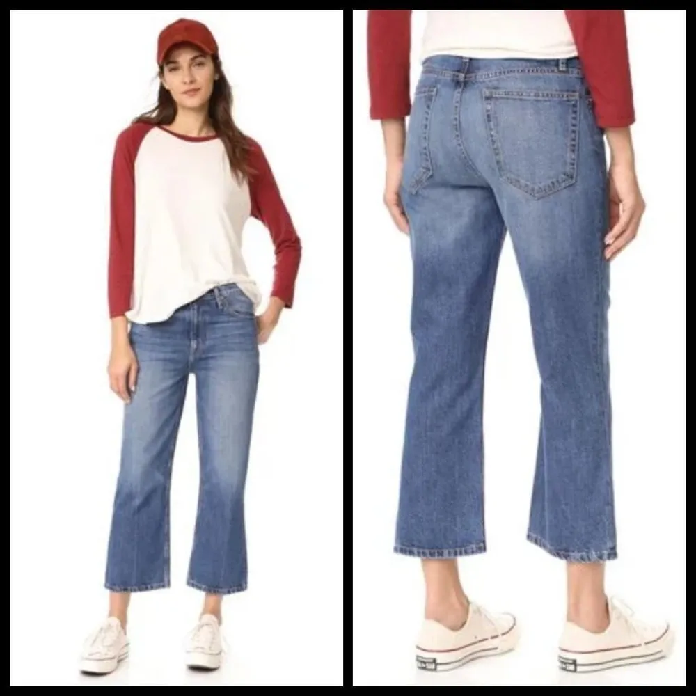 💕THE GREAT💕 The Relaxed Nerd Crop Flare Jeans 30 - Image 8