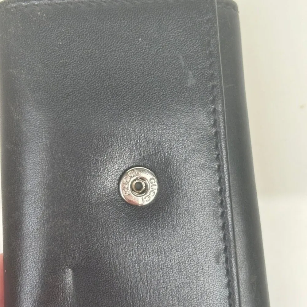 Gucci  Black Leather Key/Card Holder - Image 7