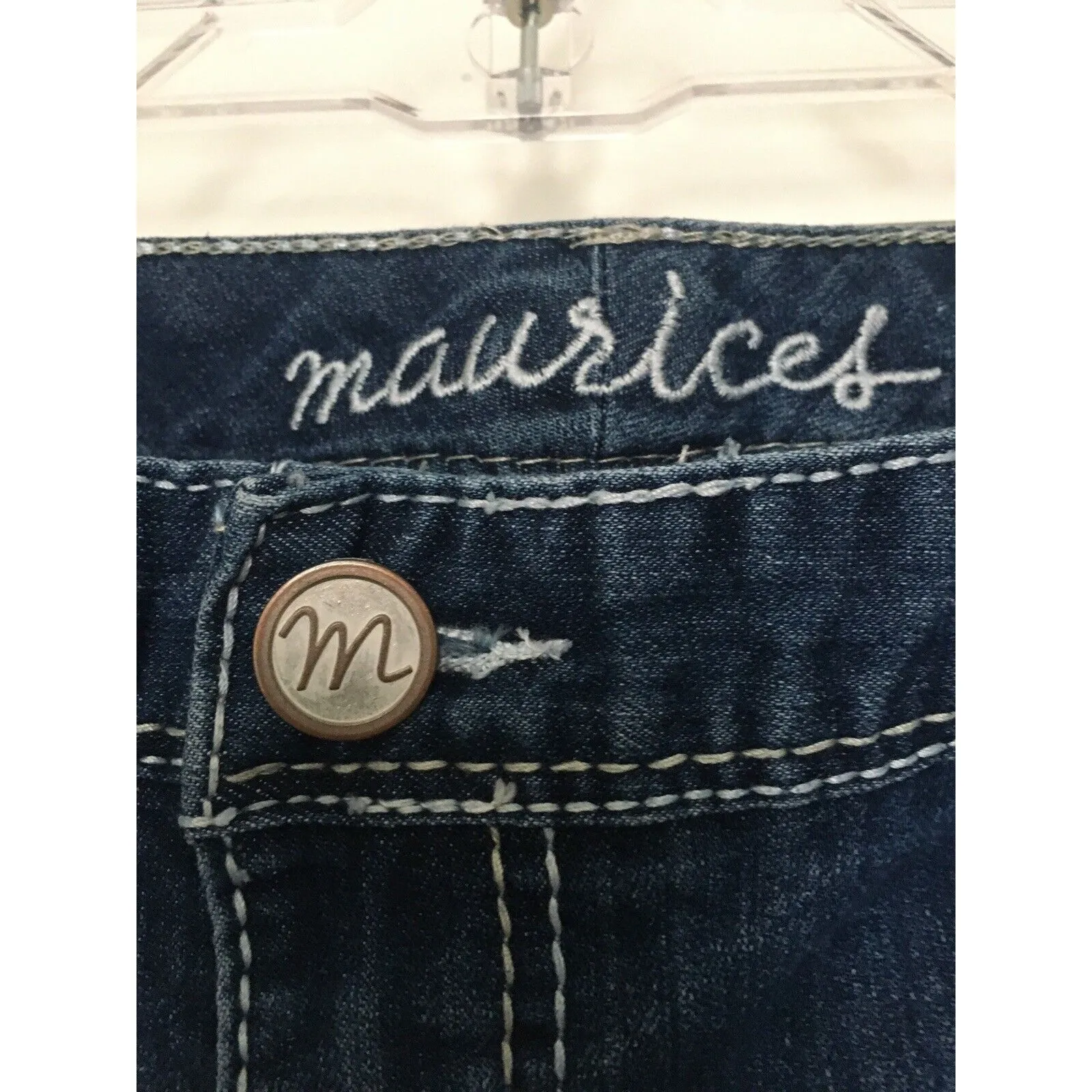 Maurices Women's Juniors Jeans Pockets Blue Size 13/14 Regular - Image 3