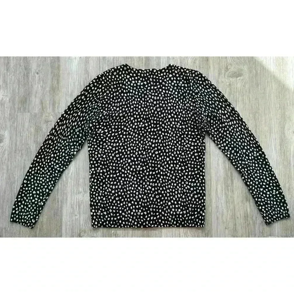 Talbots | Women’s Cheetah Leopard Animal Print Button Up Cardigan | Small - Image 2