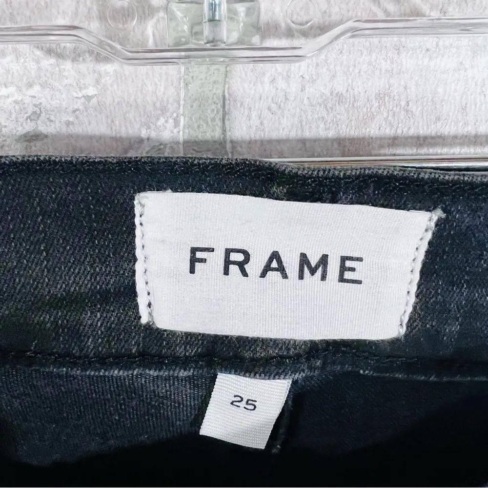 Frame Denim Le Garçon Straight Leg Cropped Jeans in Kerry Wash Size 25 - Image 7