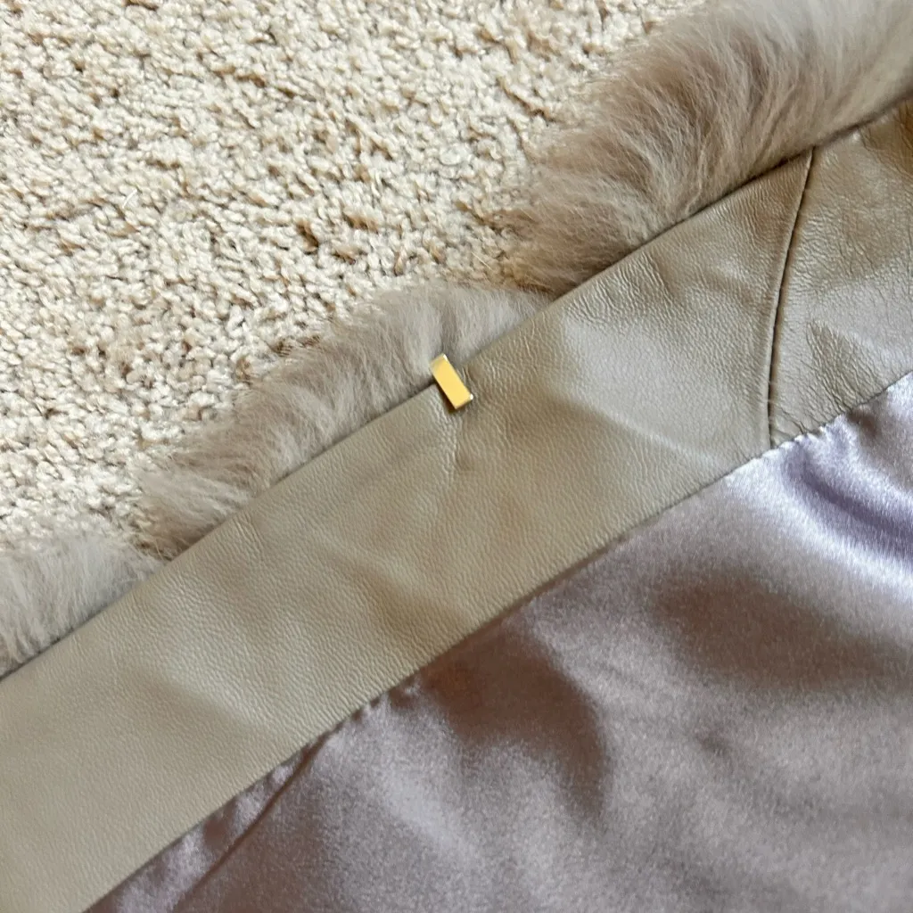 Saga Fur 100% fox fur vest. Xs/S Gray Size undefined - Image 7