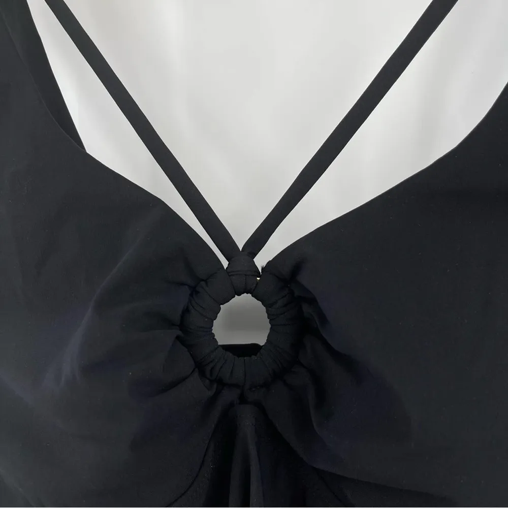 AMORESSA by MIRACLESUIT Tankini Black Kelly Swim Beach Slimming Strappy NWT SZ 6 - Image 7