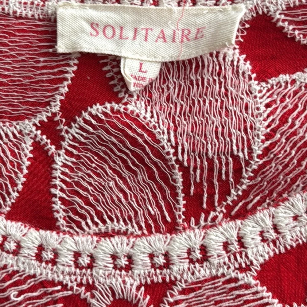 SOLITAIRE EMBROIDERED BLOUSE SZ: L - Image 6