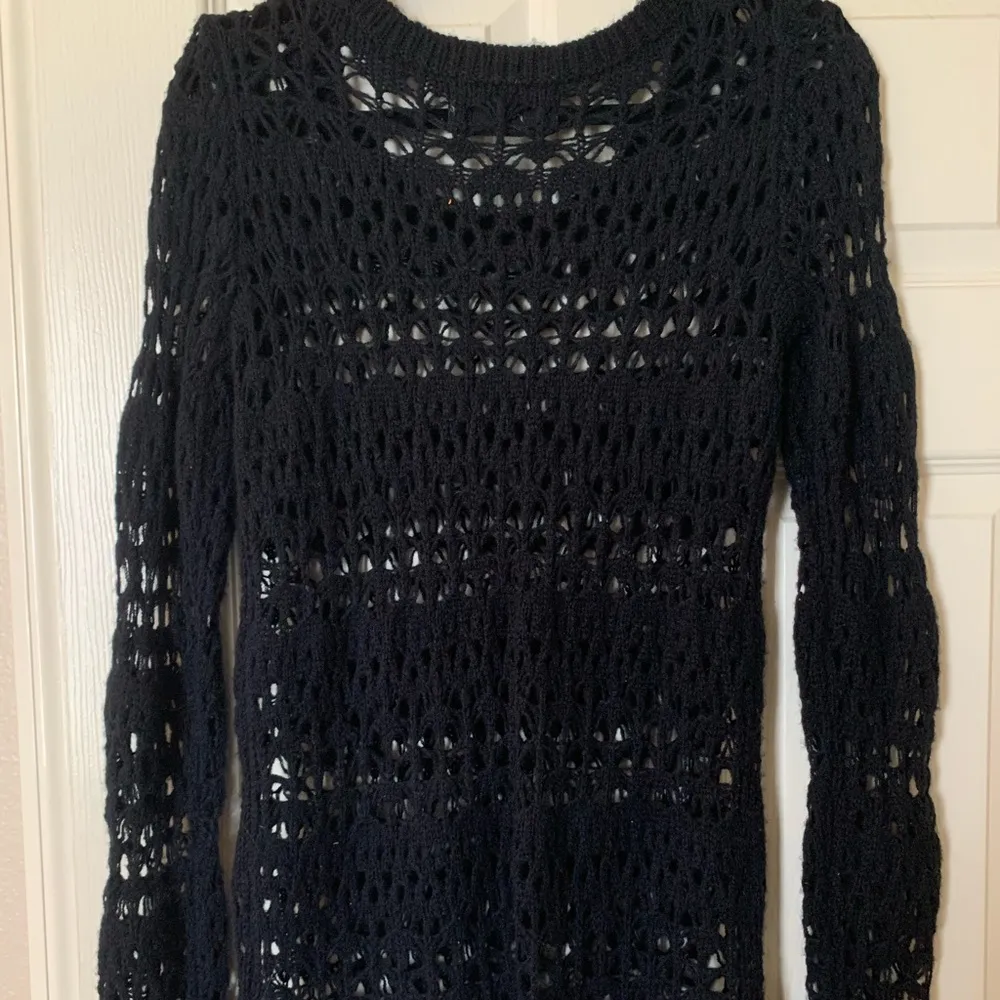 boho navy holy sweater - Image 3