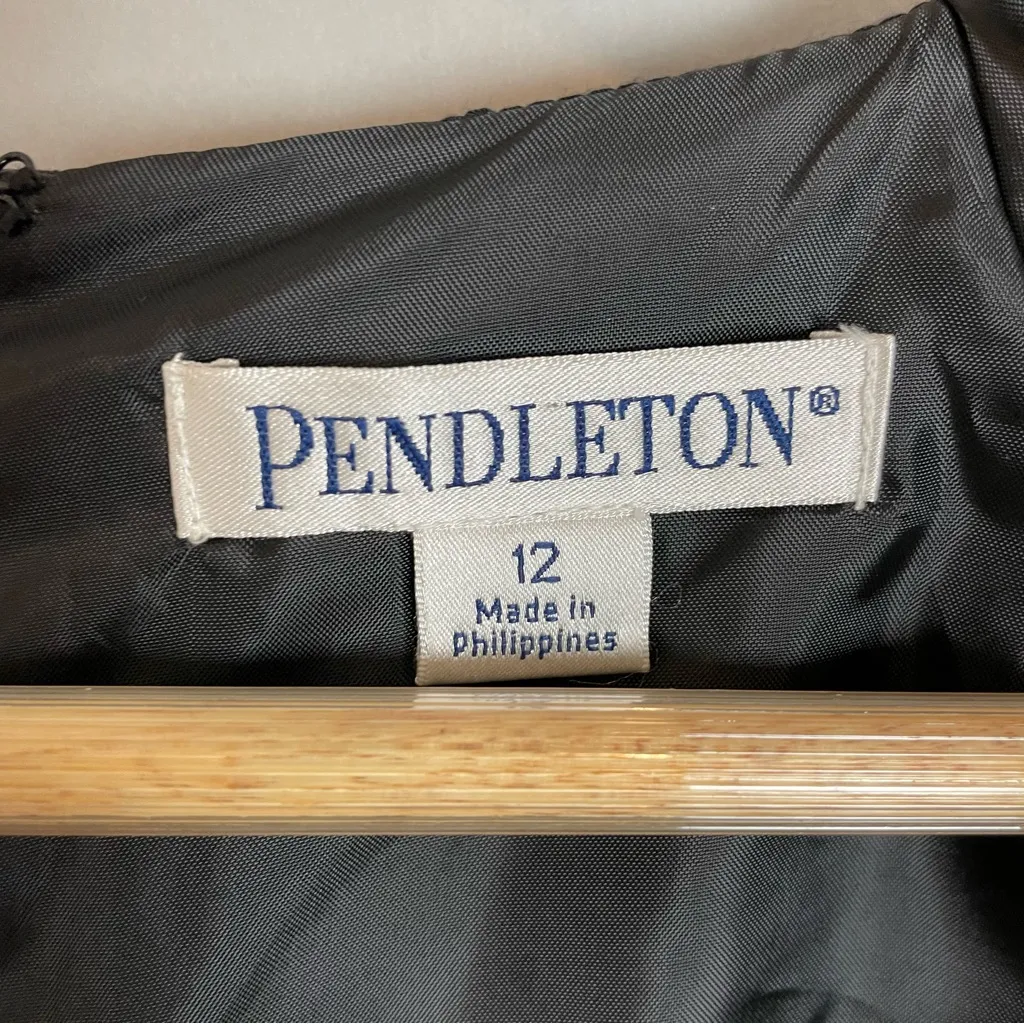 NWT Pendleton Draper Dress Black Size 12 Simple Classic‎ Office Professional - Image 7