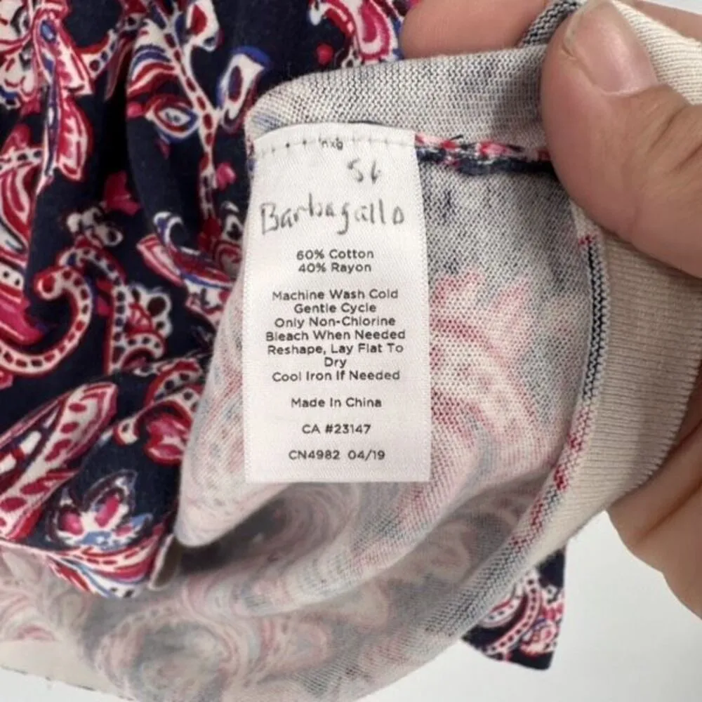 Talbots Womens Floral Paisley Cotton Blend Long Sleeve Sweater Top Multicolor 3X - Image 6