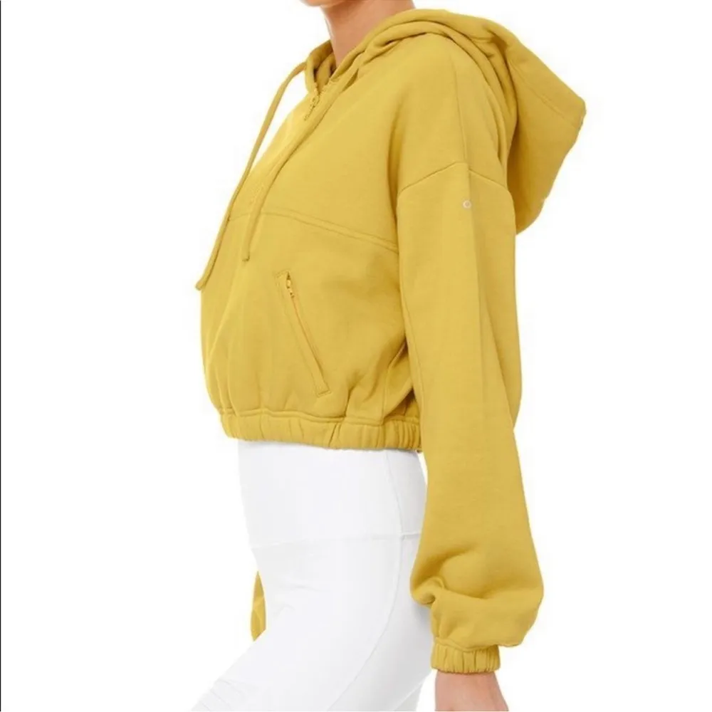 cropped studio half zip - Image 2