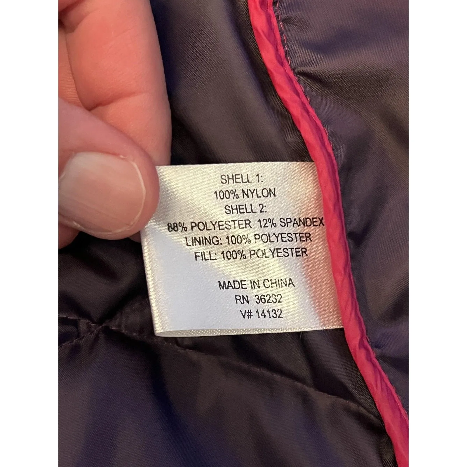 Giacca Sport Jacket Womens XL Pink Quilted Softshell Hybrid Full Zip Insulated - Image 7