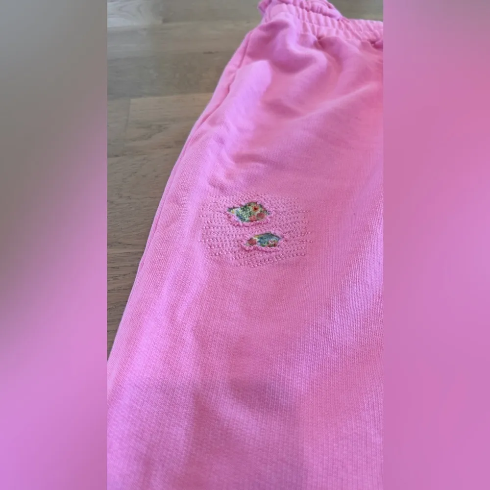 LoveShackFancy Mirabella jogger party pink size large NWT - Image 8