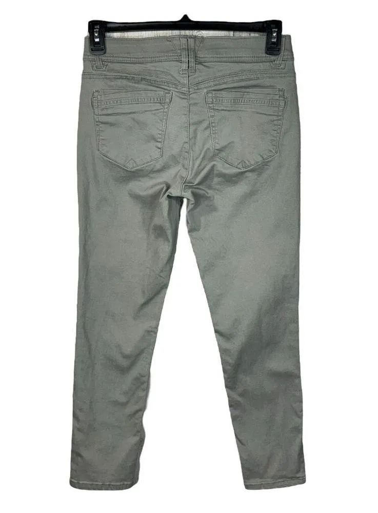 Democracy SZ 8 “Ab”technology Skinny Jeans Stretch Zip-Fly Pockets Mid-Rise Gray - Image 4