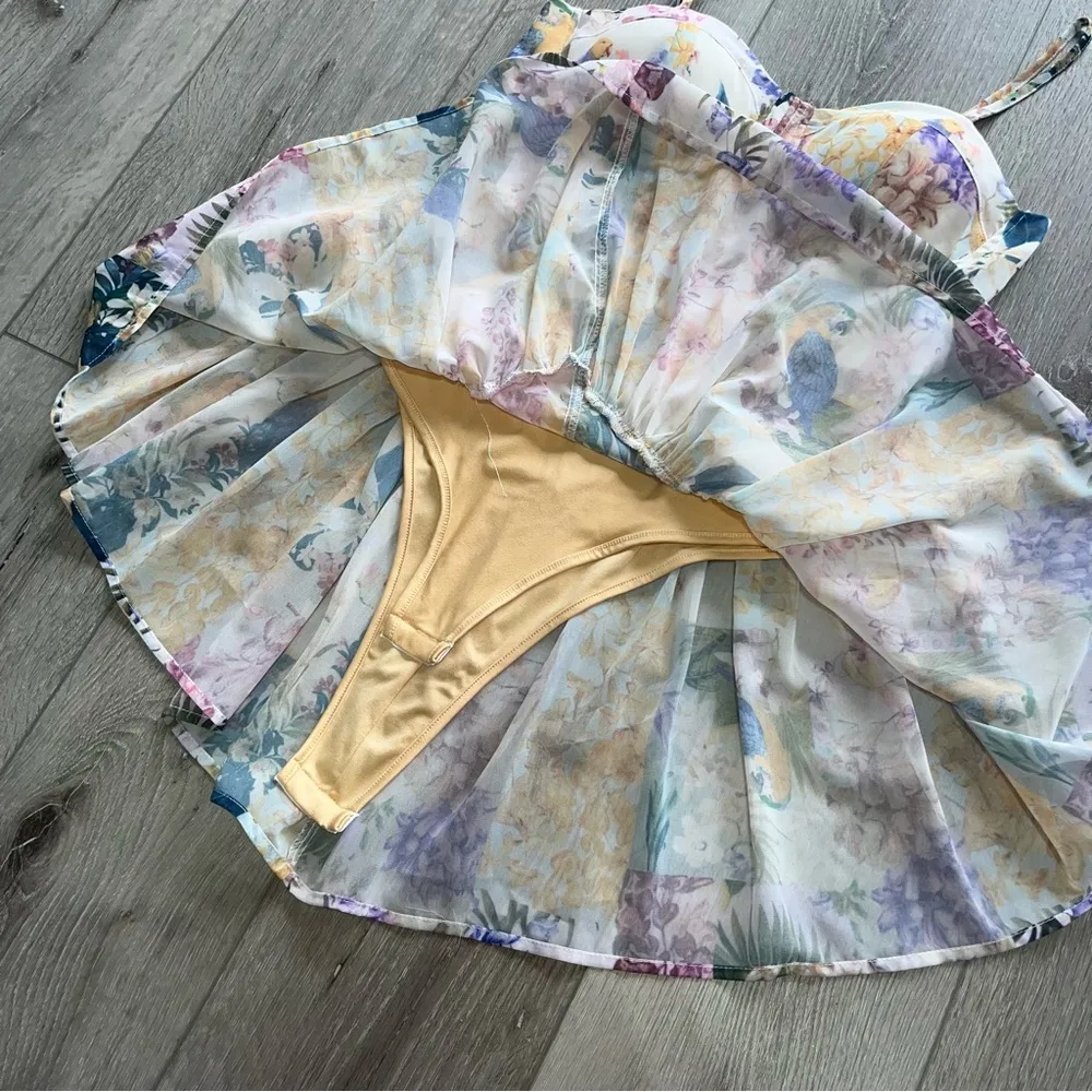 NWT Corset Cami Dress Floral bodysuit S - Image 7