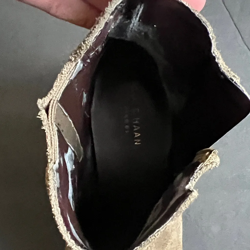 COLE HAAN HADLYN SUEDE
BOOTIE Women's Suede Ankle Boots - Green Suede - Image 10