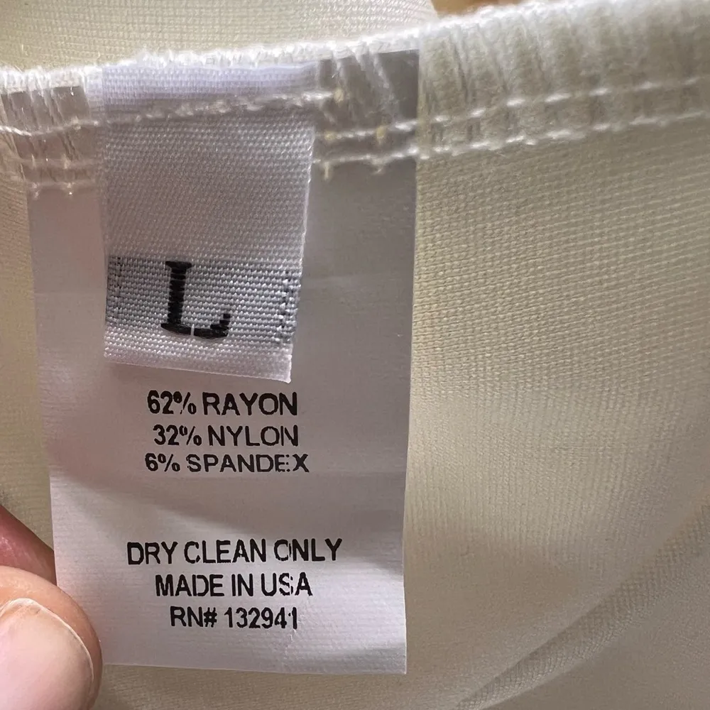 Amanda Uprichard Eclipse White Ruffle Dress Size Large - Image 9