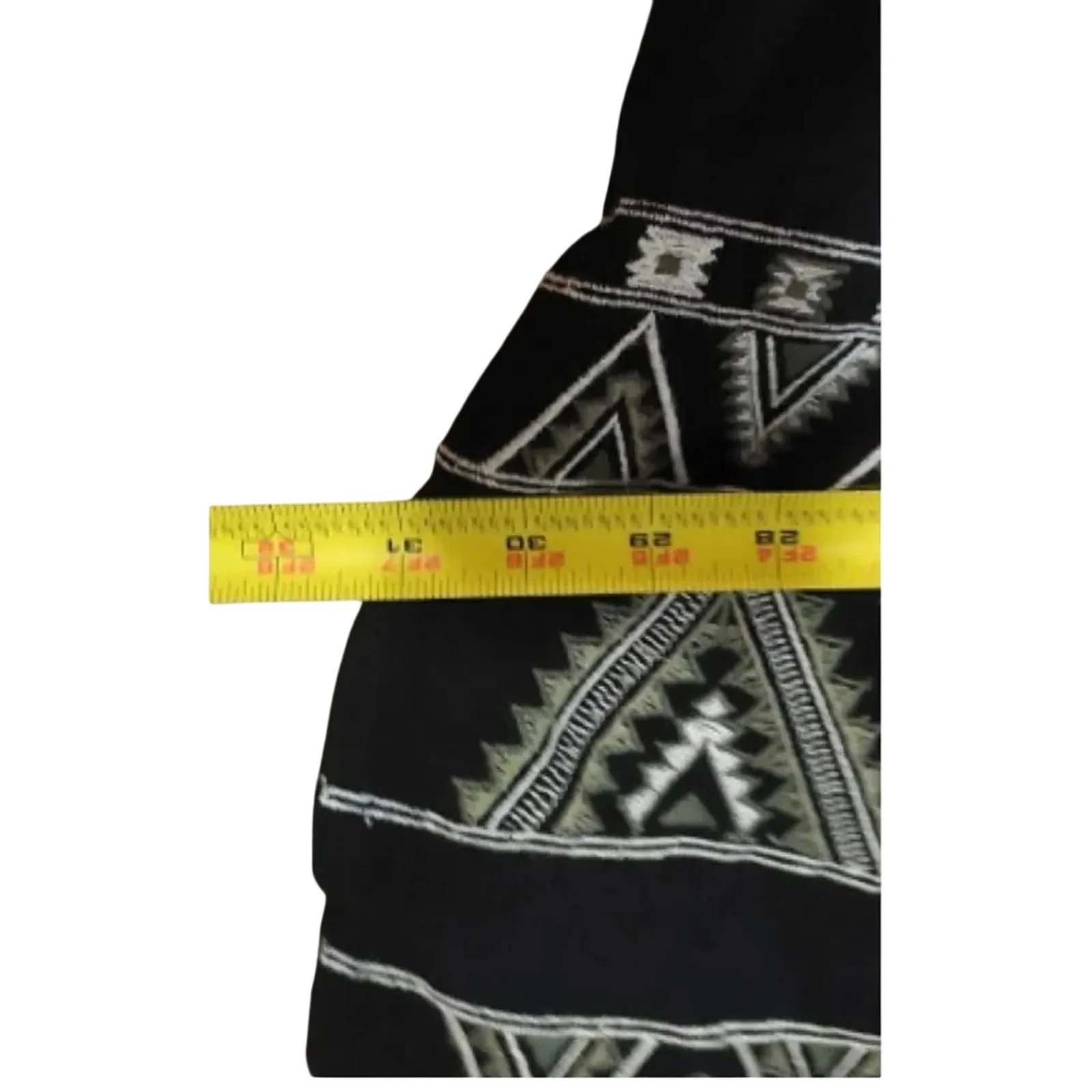 WORLD MARKET Black Embroidered Lace Fringe Open Front Kimono Free Size MSRP $110 Black - Image 10