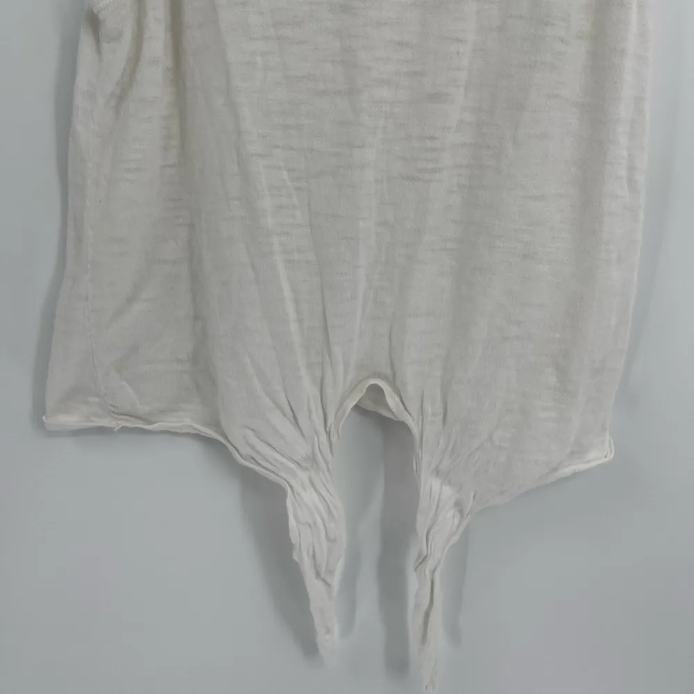 360 Sweater White Arwen Cotton Tie Tank Size Medium - Image 7