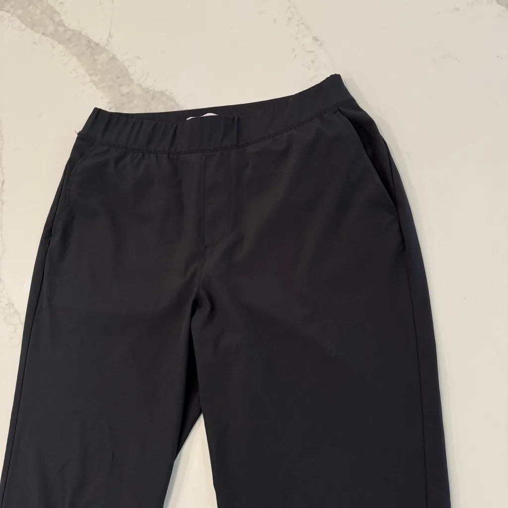 Tommy Bahama Active PullOn Light Track Pants Women’s Large Black Zipper Ankles - Image 3